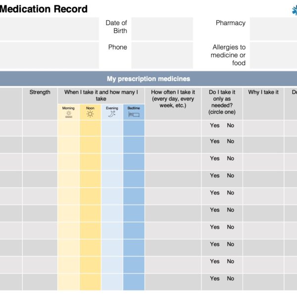 Personal Medication Record