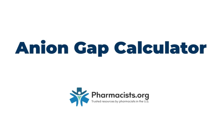 Anion Gap Calculator