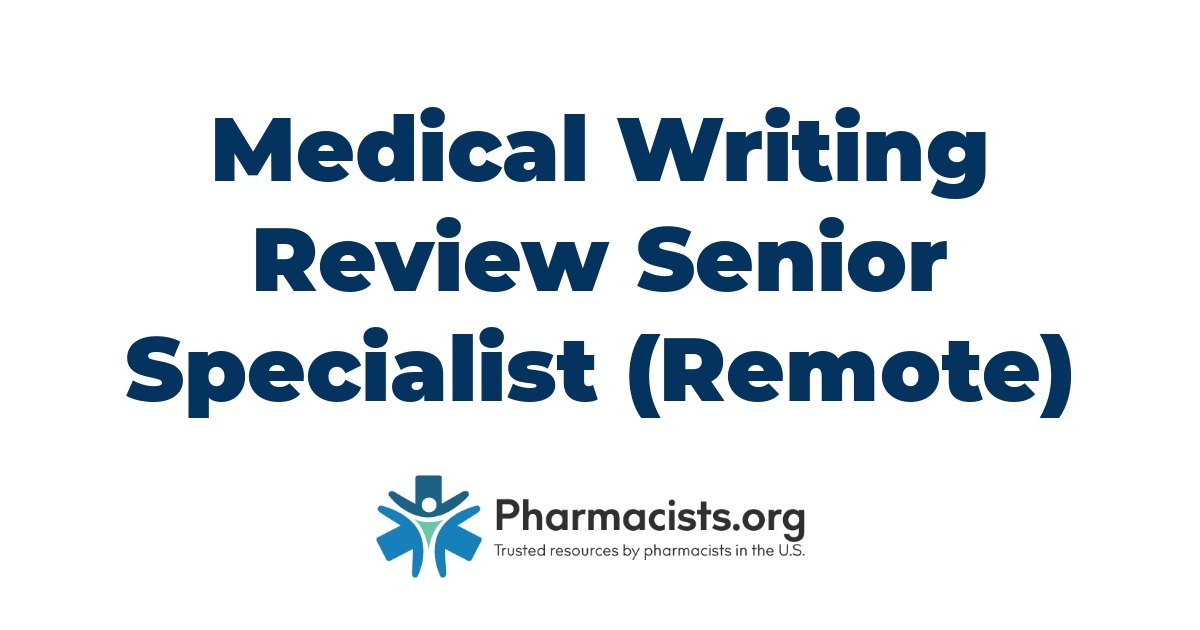 Medical Writing Review Senior Specialist (Remote)