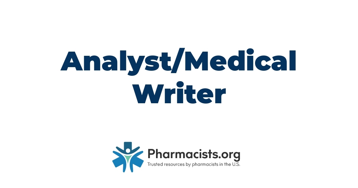 Analyst/Medical Writer