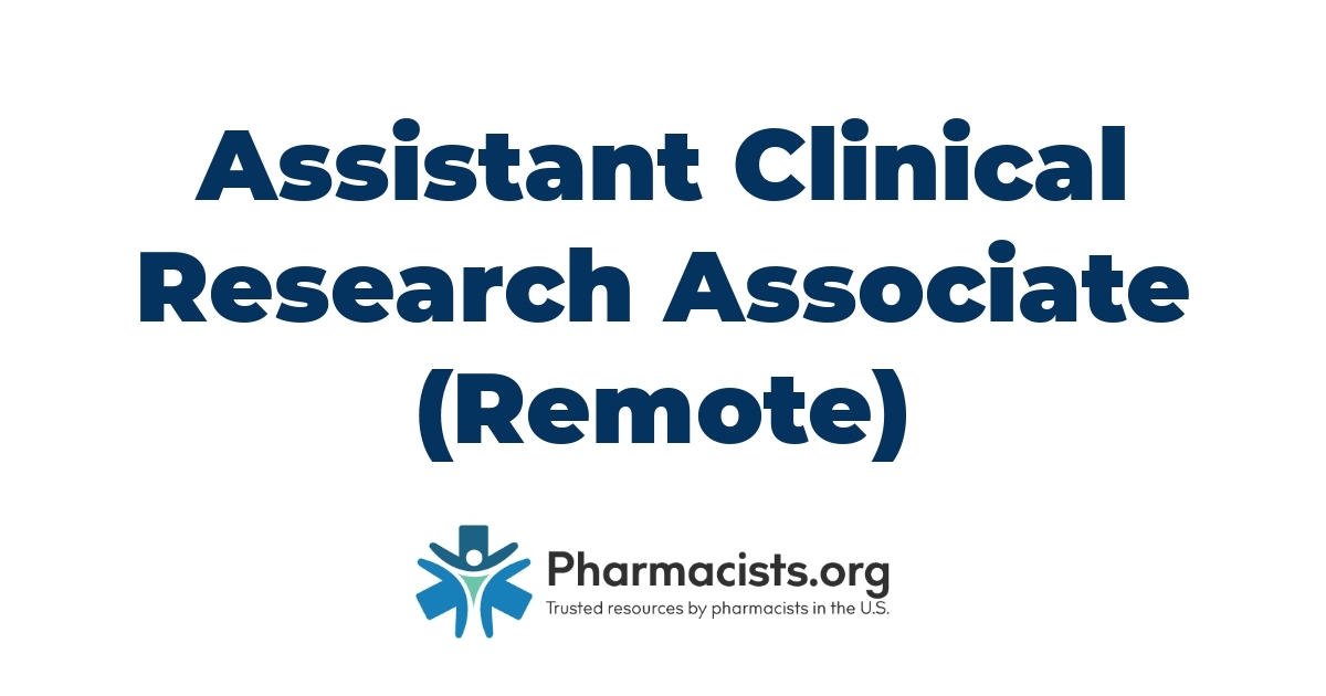 Assistant Clinical Research Associate (Remote)